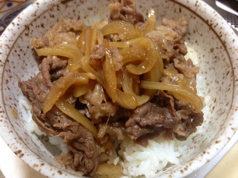 手早く作れる♪かんたん牛丼！